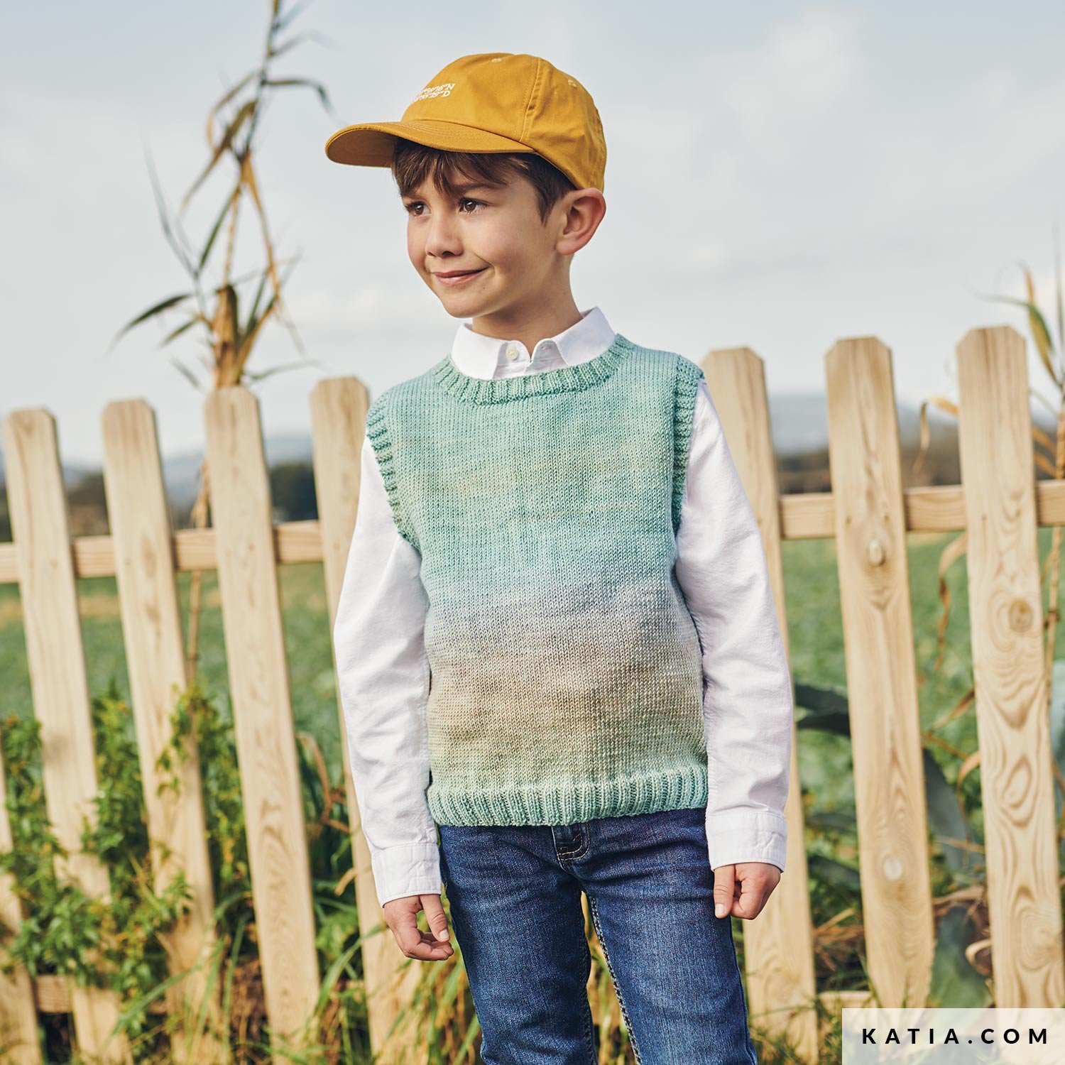 Vest Kids Autumn Winter models patterns Katia
