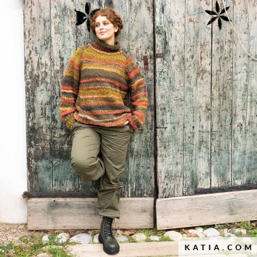 patroon breien haken dames trui herfst winter katia 6281 10 p