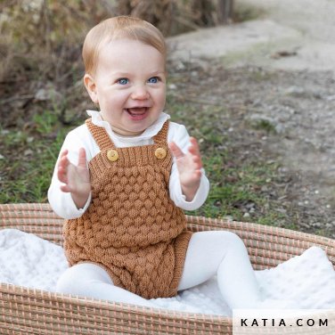 patroon breien haken baby slabbetje herfst winter katia 6282 1 p