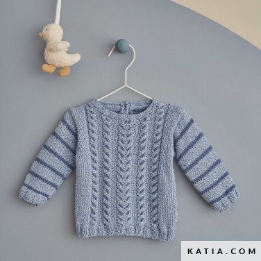 patroon breien haken baby trui lente zomer katia 6283 33 p