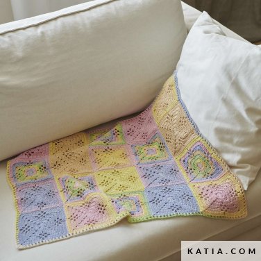 pattern knit crochet baby blanket spring summer katia 6283 23 p