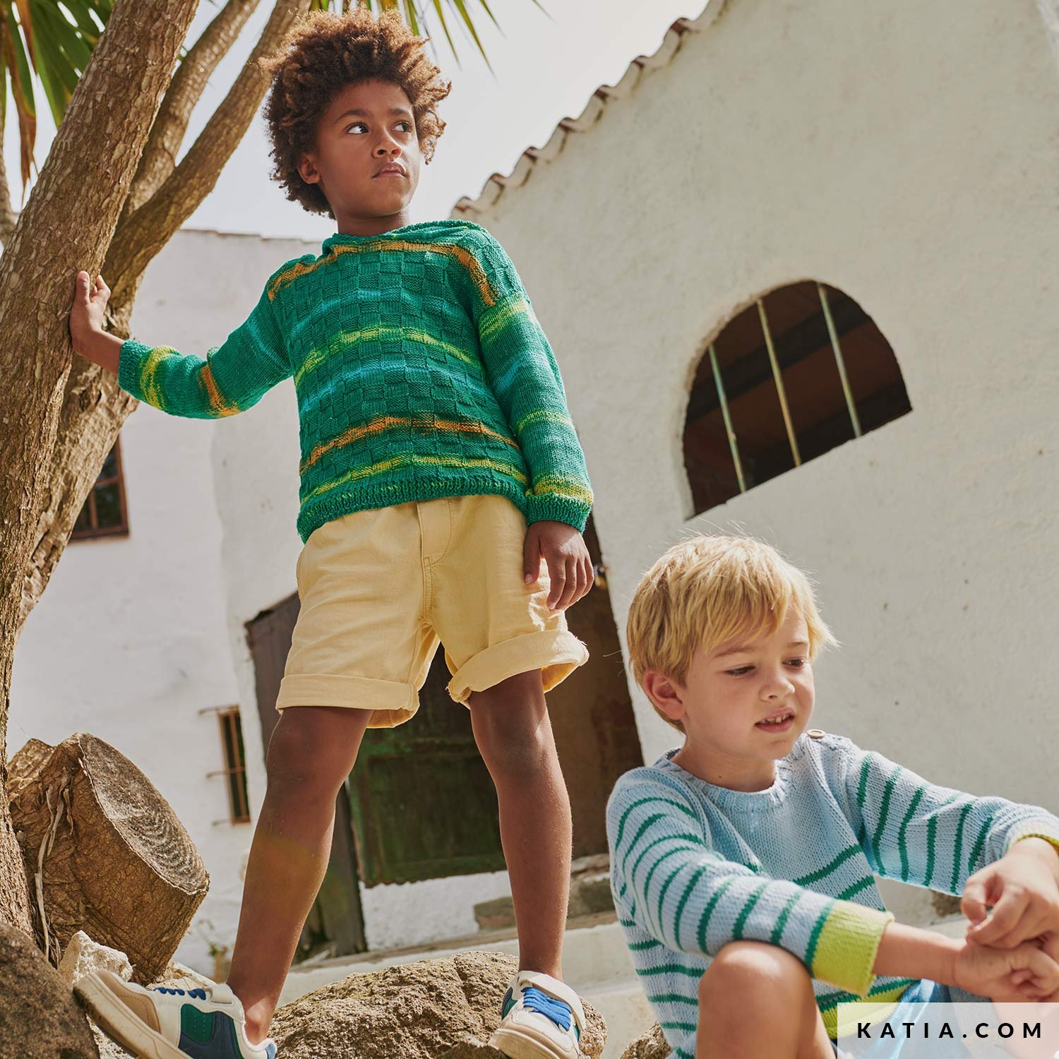 Sweater - Kids - Spring / Summer - models & patterns | Katia.com