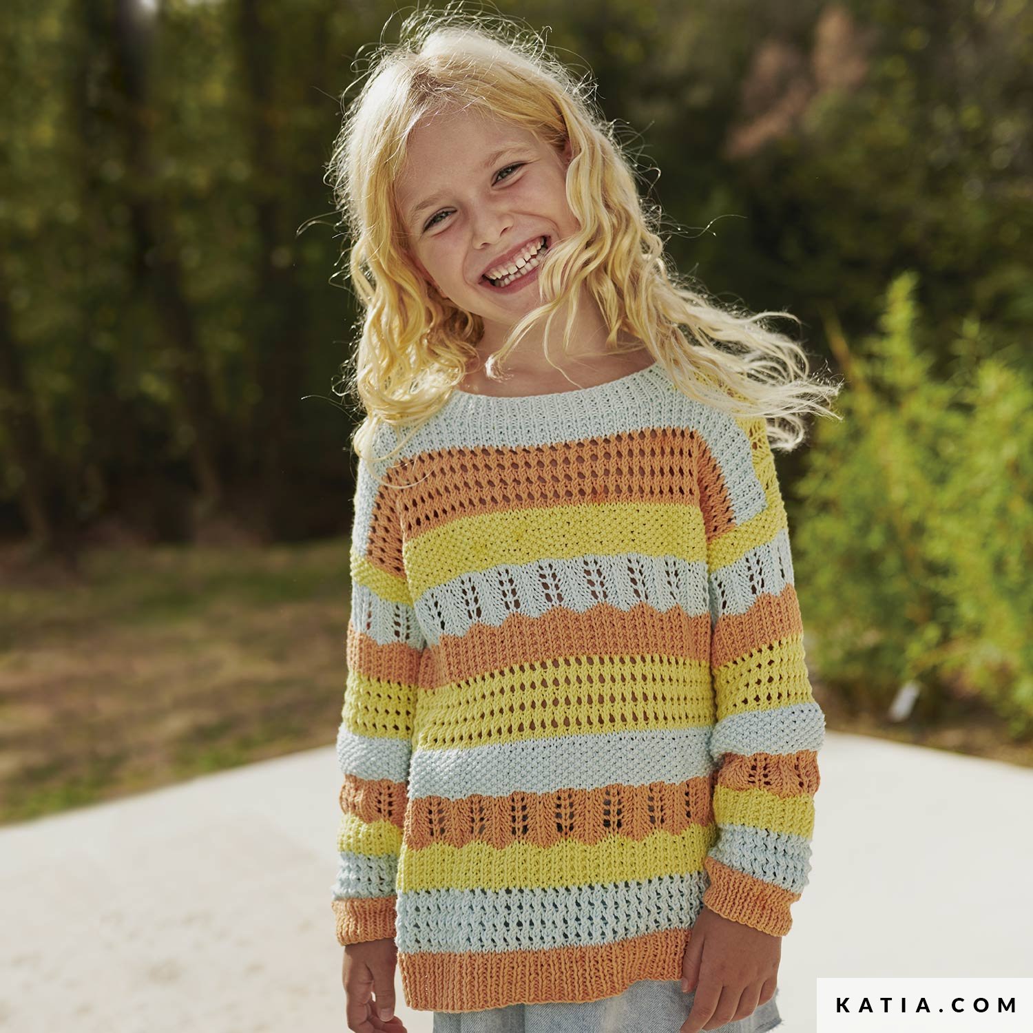 Sweater Kids Spring Summer models patterns Katia