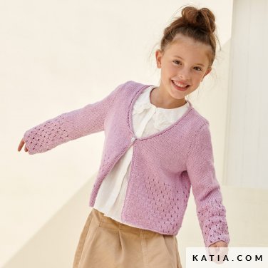 patroon breien haken kinderen jas lente zomer katia 6285 23 p