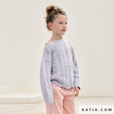 patroon breien haken kinderen trui lente zomer katia 6285 25 p