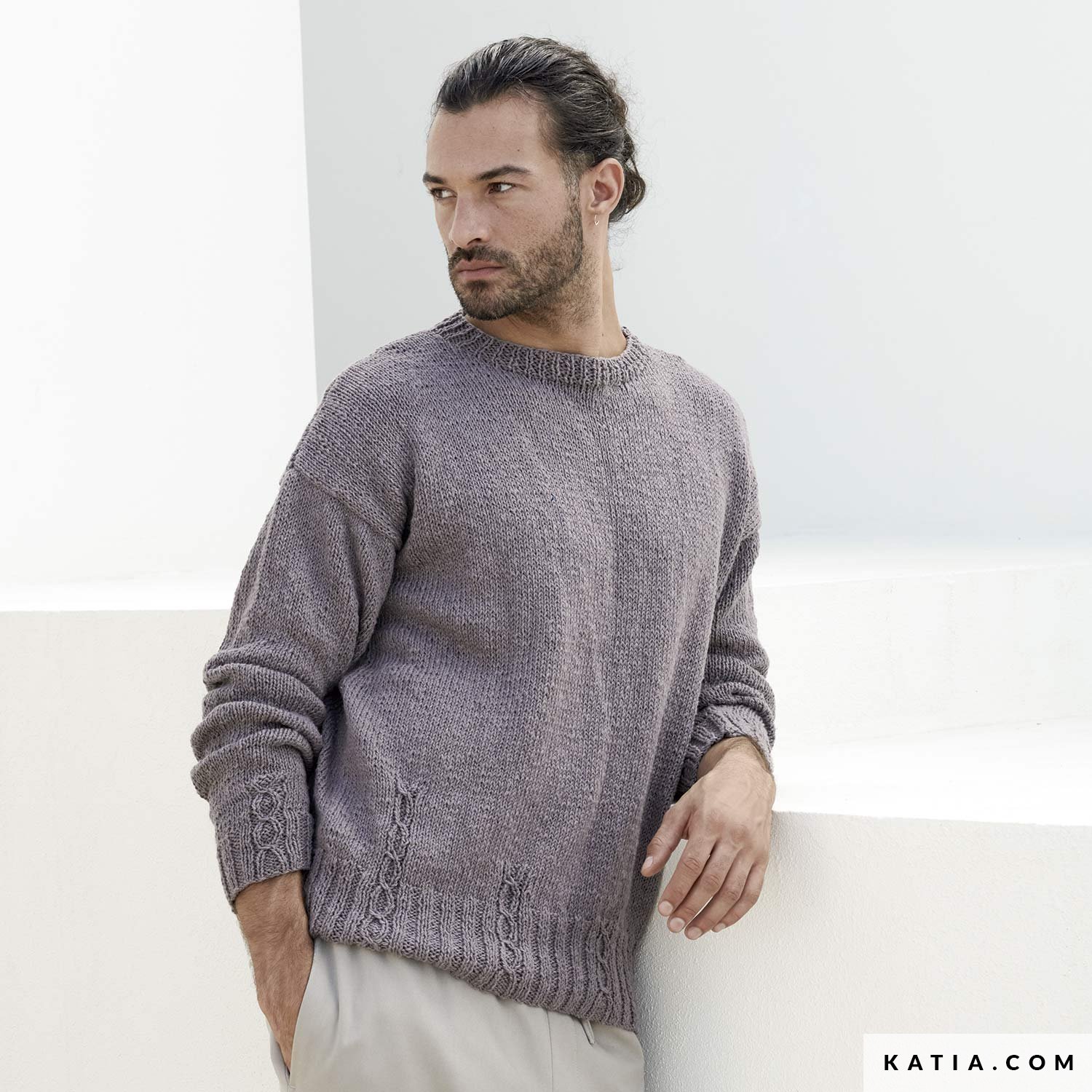 Sweater - Man - Spring / Summer - models & patterns | Katia.com
