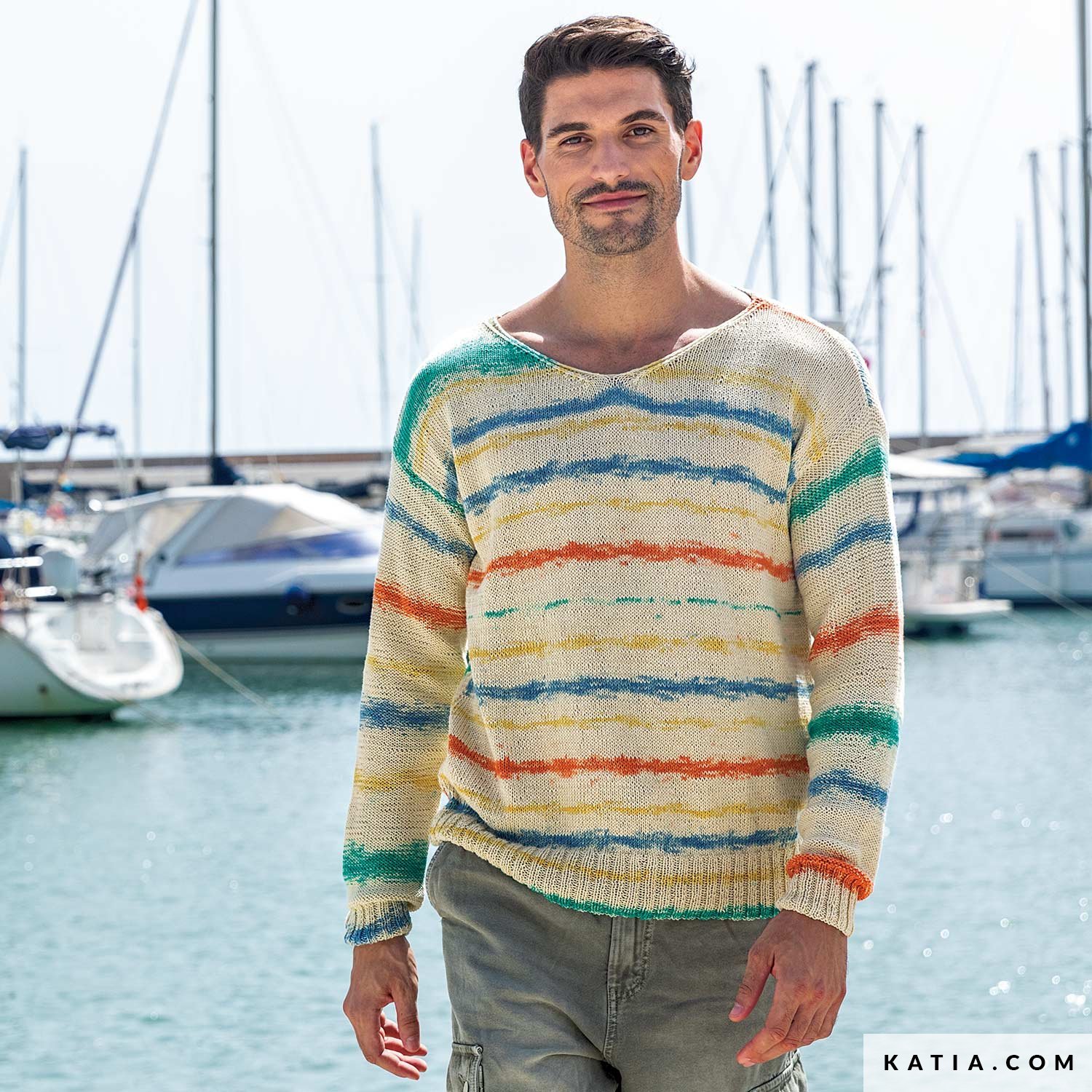 Pulls Arte Cardigan à rayures Keler de Homme