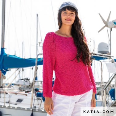 patroon breien haken dames trui lente zomer katia 6286 16 p