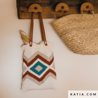patron tejer punto ganchillo hogar bolso primavera verano katia 6288 23 p