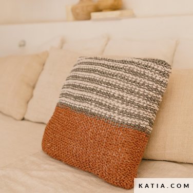 patron tejer punto ganchillo hogar cojin primavera verano katia 6288 13 p