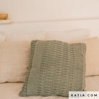 patron tejer punto ganchillo hogar cojin primavera verano katia 6288 15 p