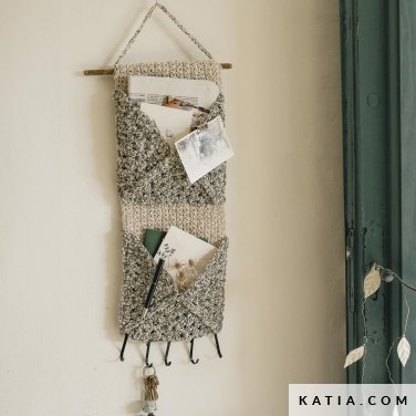 patron tejer punto ganchillo hogar organizador primavera verano katia 6288 9 p