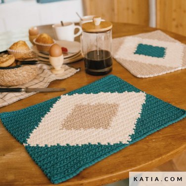 patroon breien haken woning placemat lente zomer katia 6288 22 p