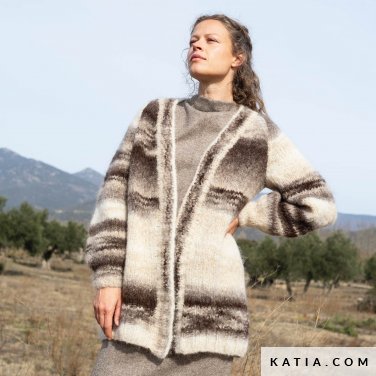 patroon breien haken dames jas herfst winter katia 6291 6 p