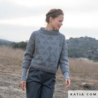 patroon breien haken dames trui herfst winter katia 6291 4 p