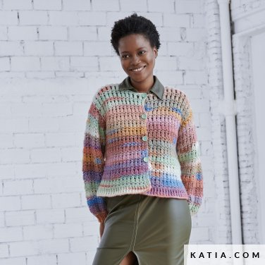 patroon breien haken dames jas herfst winter katia 6292 5 p