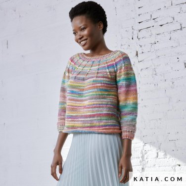 patroon breien haken dames trui herfst winter katia 6292 1 p