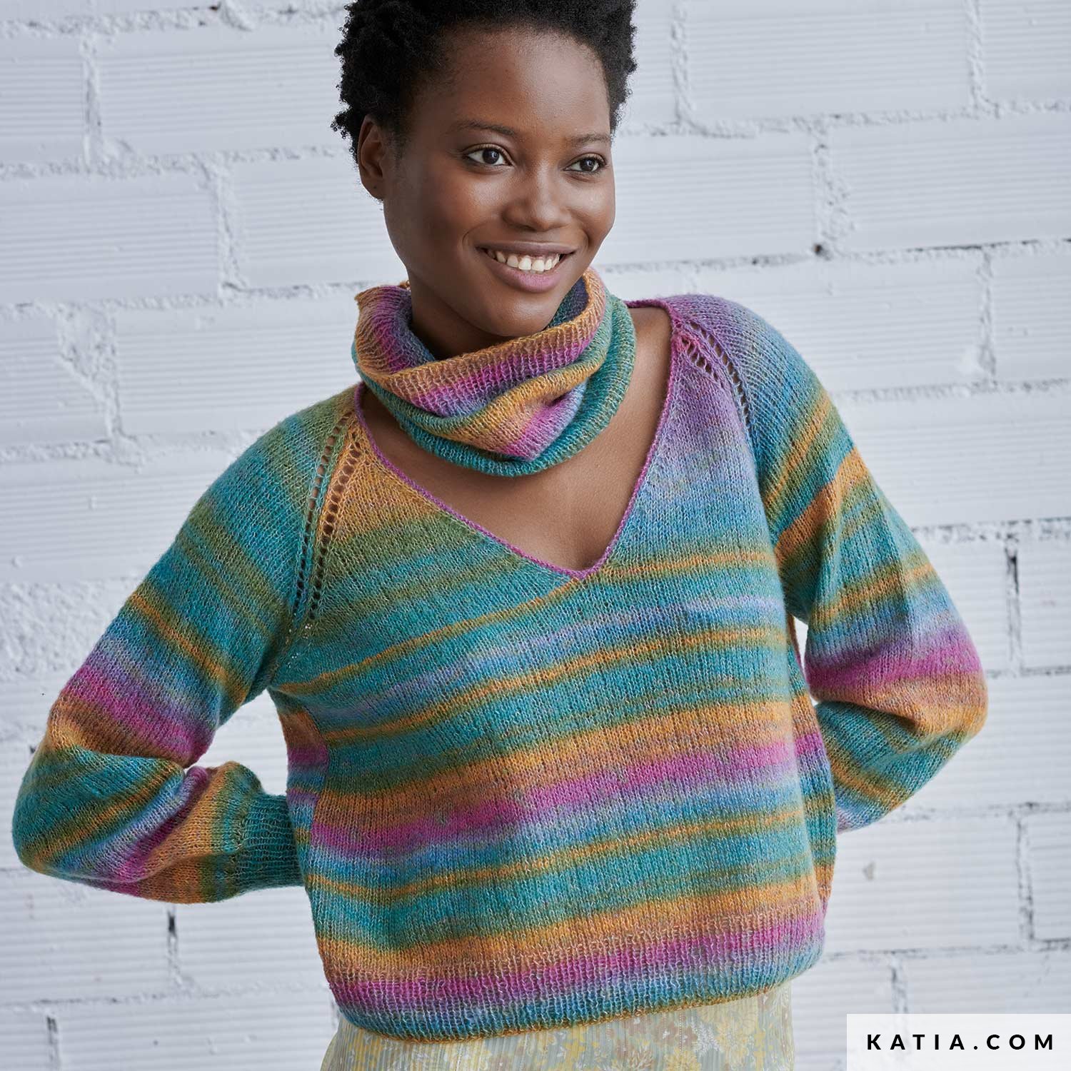 patroon breien haken dames trui herfst winter katia 6292 8 g
