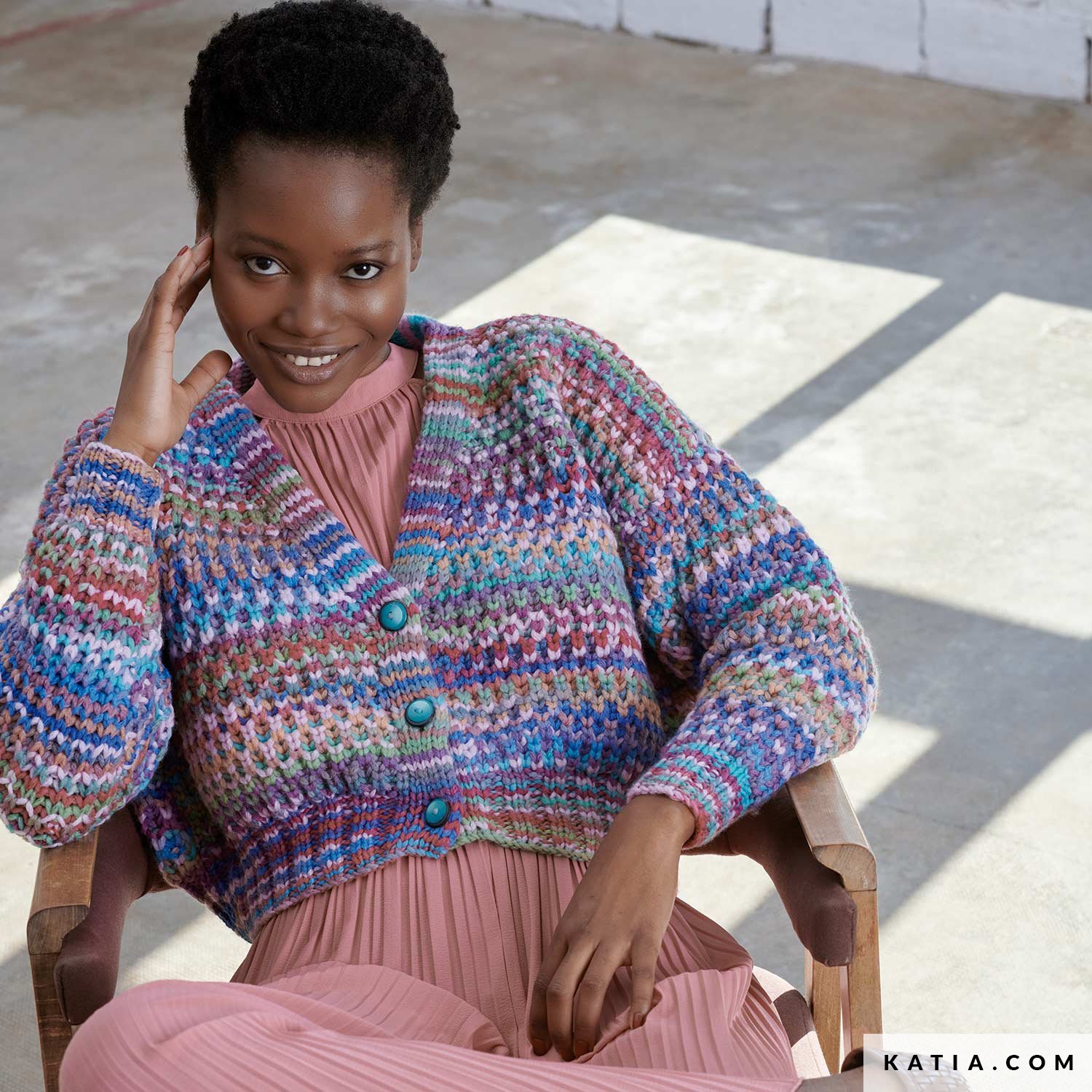 Katie ルーズニット Katie Cardigan Sweater - Heather Grey - by Electric Rose | OCN Culture