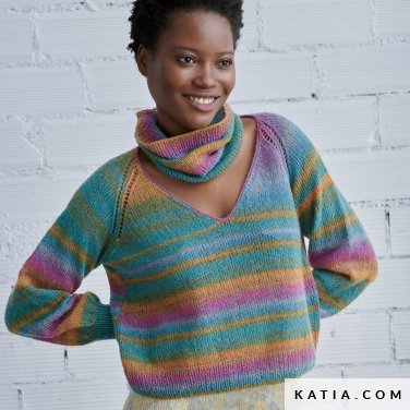 schema maglia uncinetto donna maglia autunno inverno katia 6292 8 p