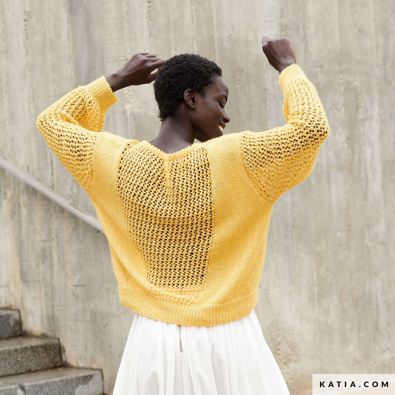 カ子様　evameva coil yarn raglan pullover pattern-knit-crochet-woman-