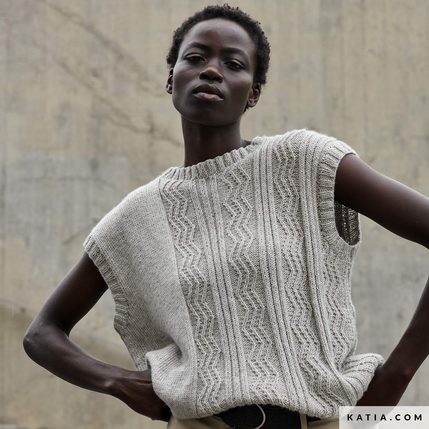 pattern-knit-crochet-woman-top