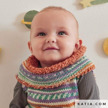 patroon breien haken baby colsjaal herfst winter katia 6304 31 p