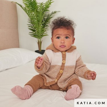 patroon breien haken baby jas herfst winter katia 6304 15 p