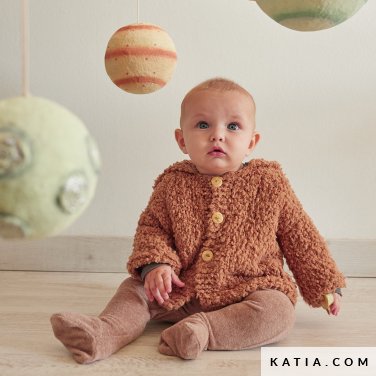 patroon breien haken baby jas herfst winter katia 6304 30 p