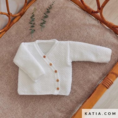 patroon breien haken baby jas herfst winter katia 6304 4 p