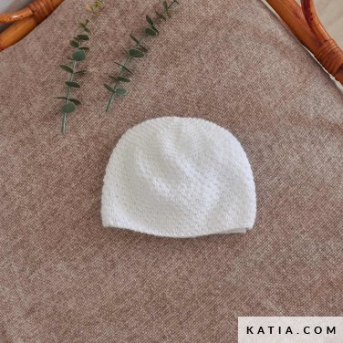 patroon breien haken baby muts herfst winter katia 6304 2 p