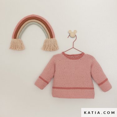 patroon breien haken baby trui herfst winter katia 6304 16 p