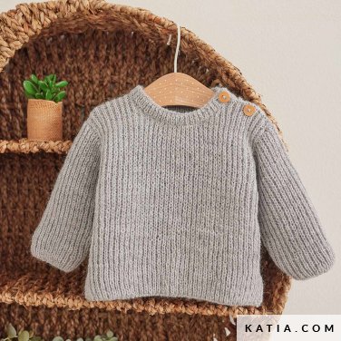 patroon breien haken baby trui herfst winter katia 6304 21 p