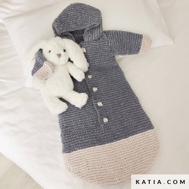 patroon breien haken baby zak herfst winter katia 6304 5 p