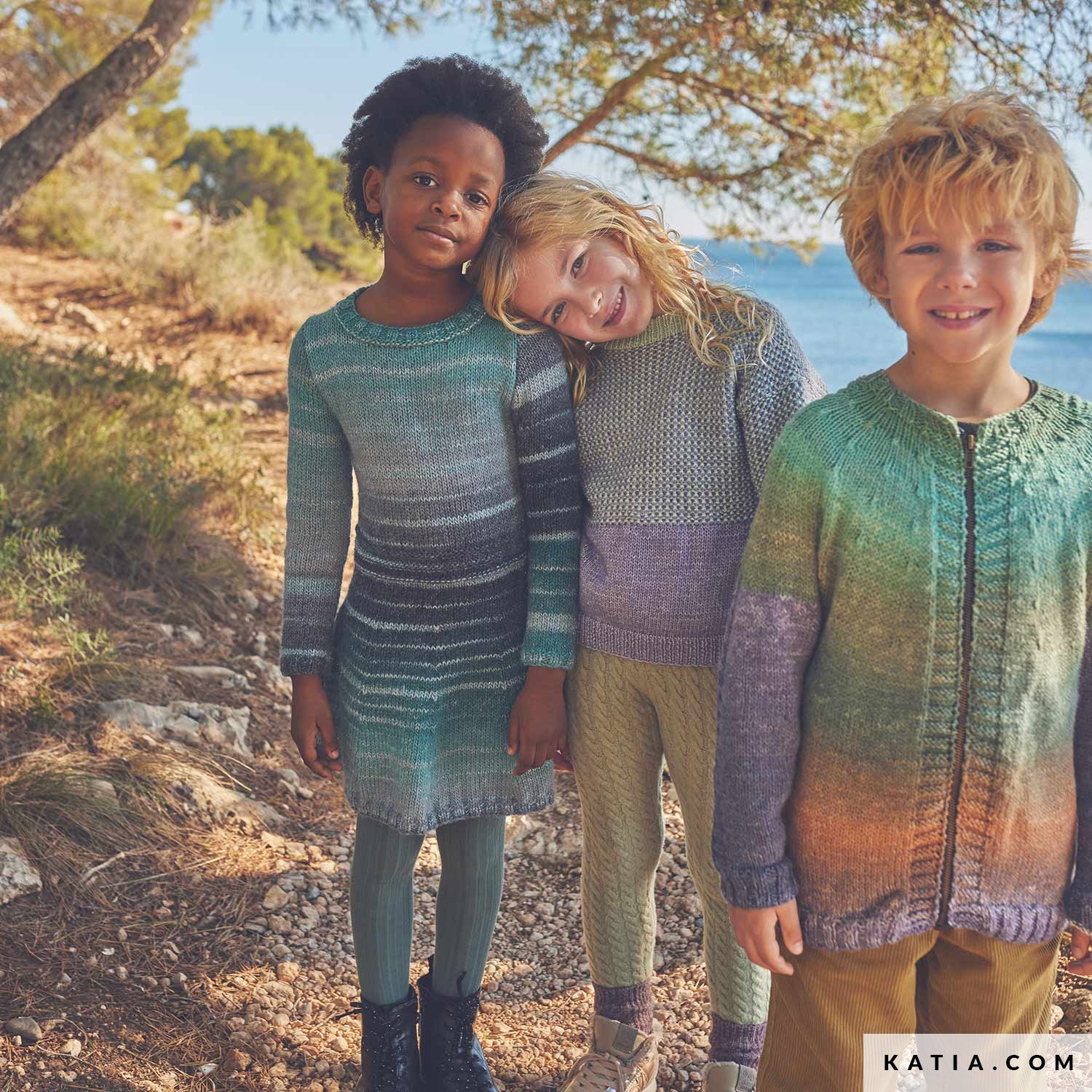 Veste de spectacle enfant Caldene vert tweed pure laine