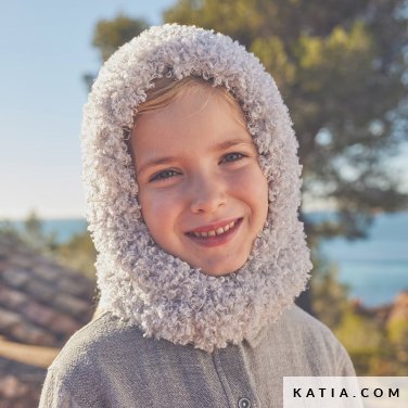 patroon breien haken kinderen capuchon herfst winter katia 6305 8 p