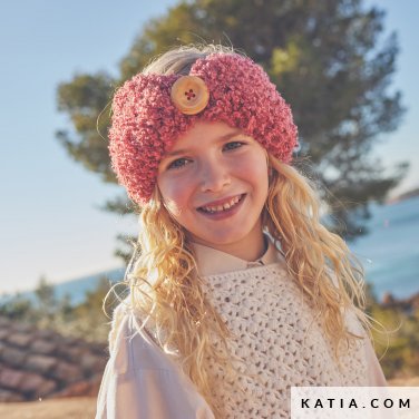 patroon breien haken kinderen diadeem herfst winter katia 6305 7 p
