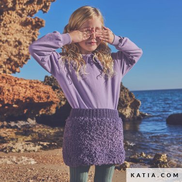 patroon breien haken kinderen rok herfst winter katia 6305 20 p
