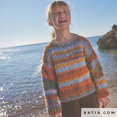 patroon breien haken kinderen trui herfst winter katia 6305 18 p