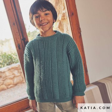 patroon breien haken kinderen trui herfst winter katia 6305 25 p