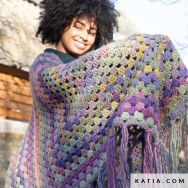 patroon breien haken dames stola herfst winter katia 6306 12 p