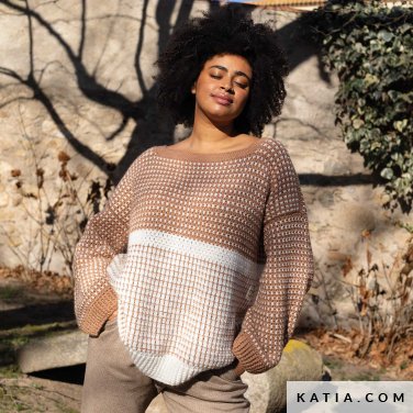 patroon breien haken dames trui herfst winter katia 6306 18 p