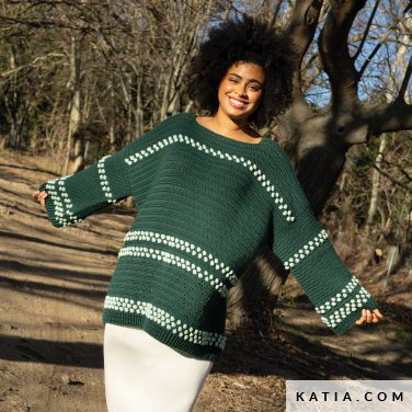 patroon breien haken dames trui herfst winter katia 6306 4 p
