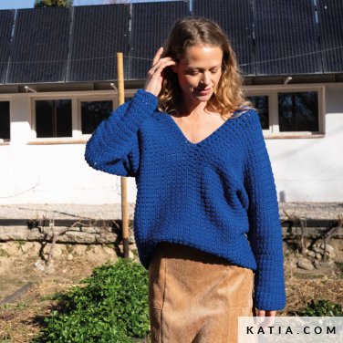 patroon breien haken dames trui herfst winter katia 6306 9 p