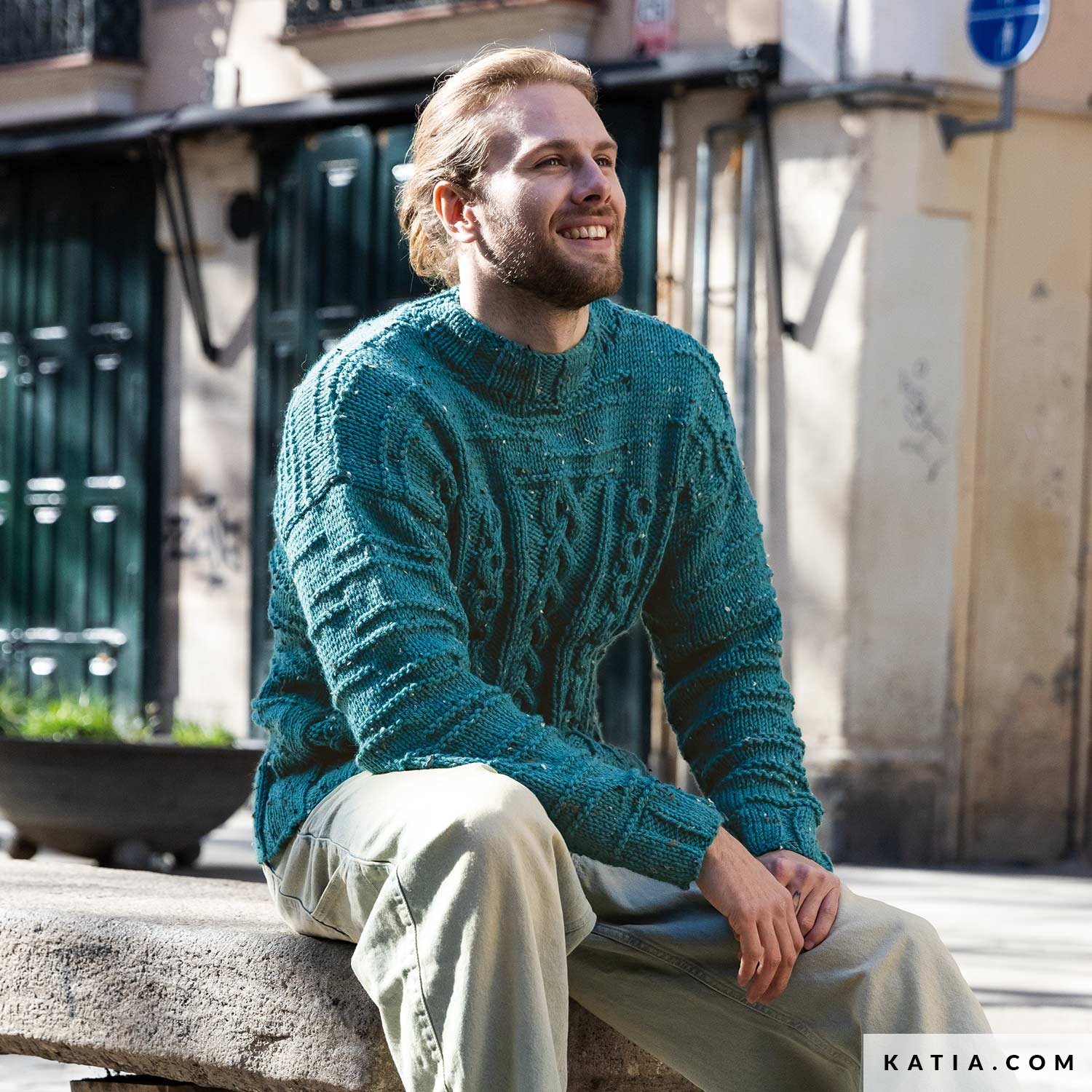 Jersey De Punto Patchwork Para Hombre - Abrigado, De Gran Tamaño, Ideal Para Otoño E Invierno