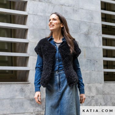 patroon breien haken dames jas herfst winter katia 6307 8 p