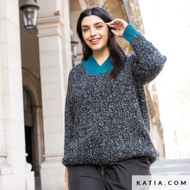 patroon breien haken dames trui herfst winter katia 6307 12 p