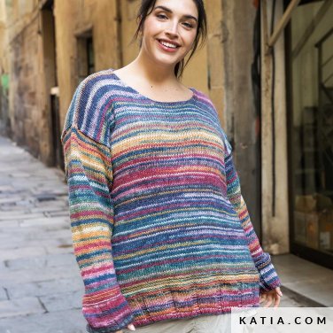 patroon breien haken dames trui herfst winter katia 6307 18 p