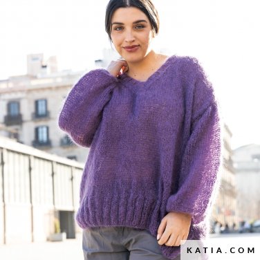 patroon breien haken dames trui herfst winter katia 6307 19 p