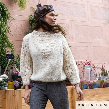 patroon breien haken dames trui herfst winter katia 6307 26 p